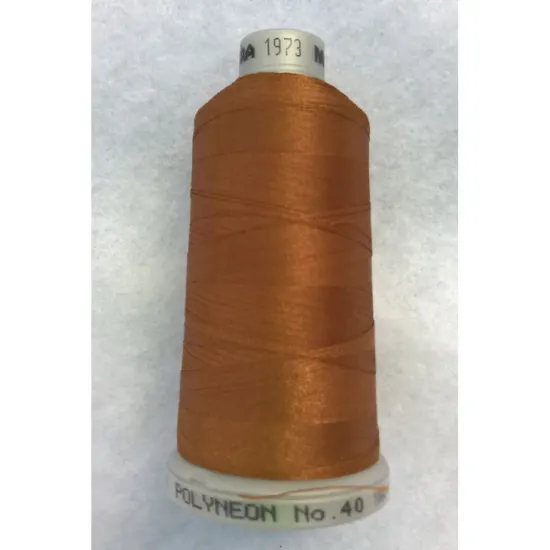 Ata de brodat polyneon Bronze, 100% polyester, finete 40, con 1000 metri, cutie 10 conuri