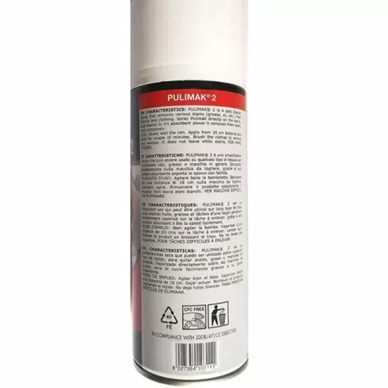 Spray de scos pete cu putere marita de curatare de pe materiale textile, haine, covoare, tapiterie, capacitate 400ml - Pulimak2