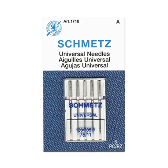 Set 5 ace universale pentru masina de cusut casnica, Schmetz, marimea 75