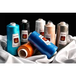 Ata de surfilat polifilamentara 100% polyester texturat Actex, 15.000 metri, grosime 150, diverse culori