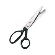 Foarfeca de croitorie din otel carbon C50 nichelat, lame zimtate pentru taiere zig-zag, manere inegale, Premax, colectia Classica, 21.5cm(8-1/2″)