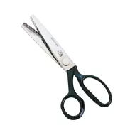 Foarfeca de croitorie din otel carbon C50 nichelat, lame zimtate pentru taiere zig-zag, manere inegale, Premax, colectia Classica, 21.5cm(8-1/2″)