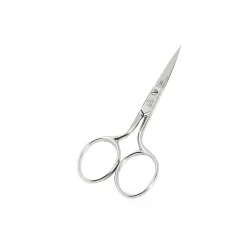 Foarfeca de broderie cu varf curbat din otel carbon fin placat cu nichel, manere egale, Premax, colectia Omnia, lungime 10cm (4")