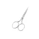 Foarfeca de broderie cu varf curbat din otel carbon fin placat cu nichel, manere egale, Premax, colectia Omnia, lungime 10cm (4")