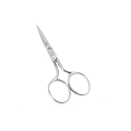 Foarfeca de broderie cu varf curbat din otel carbon fin placat cu nichel, manere egale, Premax, colectia Omnia, lungime 10cm (4")