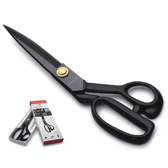 Foarfeca de croitorie de uz casnic si profesional cu lama dreapta, manere inegale, Golden Eagle, 30cm (12″)
