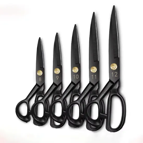 Foarfeca de croitorie de uz casnic si profesional cu lama dreapta, manere inegale, Golden Eagle, 30cm (12″)