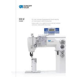 Manual tehnic pentru masina de cusut industriala Durkopp Adler 838-M