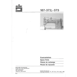 Manual tehnic pentru masina de cusut industriala Durkopp Adler 167-372