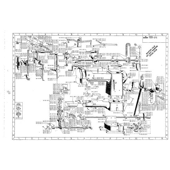 Manual tehnic pentru masina de cusut industriala Durkopp Adler 169-373