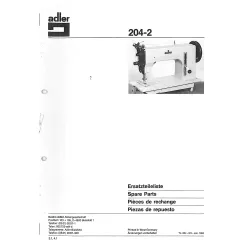 Manual tehnic pentru masina de cusut industriala Durkopp Adler 204-2