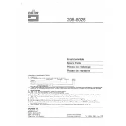 Manual tehnic pentru masina de cusut industriala Durkopp Adler 205-8025