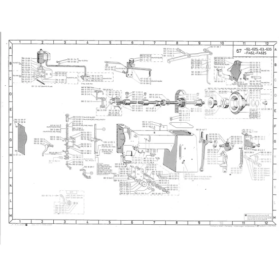 Manual tehnic pentru masina de cusut industriala Durkopp Adler 67-FA62S