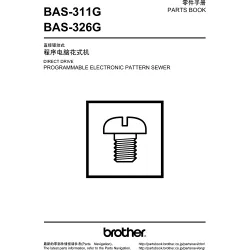 Manual tehnic pentru masina industriala de cusut cu programare electronica Brother BAS-311G