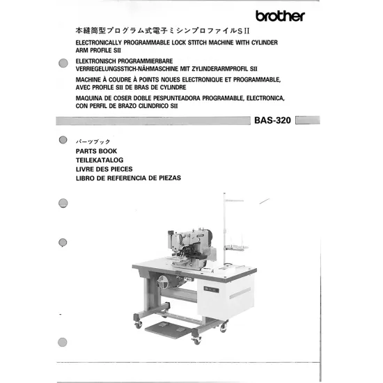 Manual tehnic pentru masina industriala de cusut cu programare electronica Brother BAS-320