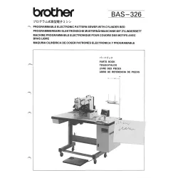 Manual tehnic pentru masina industriala de cusut cu programare electronica Brother BAS-326