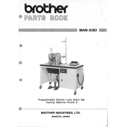 Manual tehnic pentru masina industriala de cusut cu programare electronica Brother BAS-330