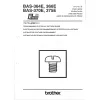 Manual tehnic pentru masina industriala de cusut cu programare electronica Brother BAS-366E