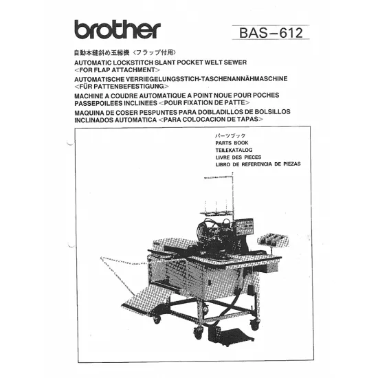 Manual tehnic pentru masina industriala de cusut Brother BAS-612