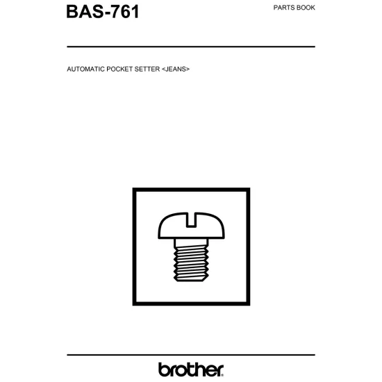 Manual tehnic pentru masina industriala de cusut Brother BAS-761