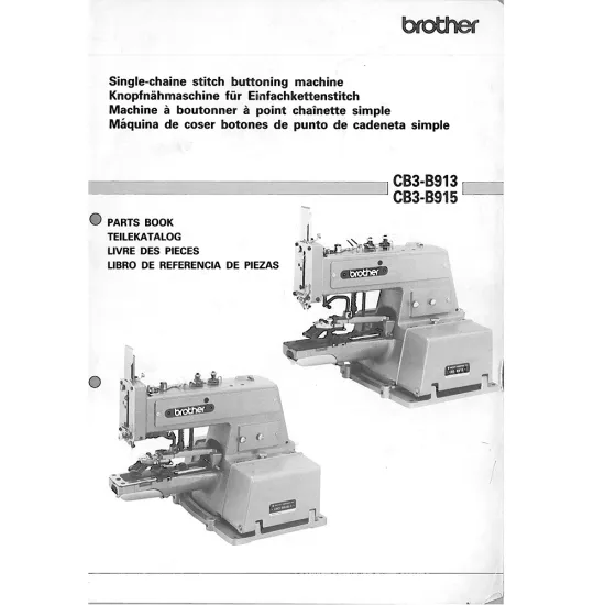 Manual tehnic pentru masini industriale de cusut nasturi Brother CB3-B915