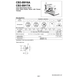 Manual specificatii tehnice pentru masini industriale de cusut nasturi Brother CB3-B916A
