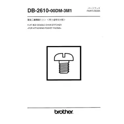 Manual tehnic pentru masina industriala de cusut Brother DB-2610-00DM-3M1