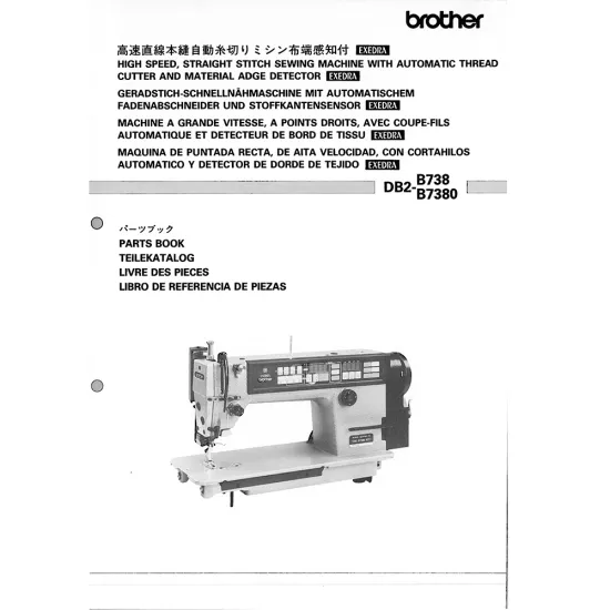 Manual tehnic pentru masina industriala de cusut Brother DB2-B738