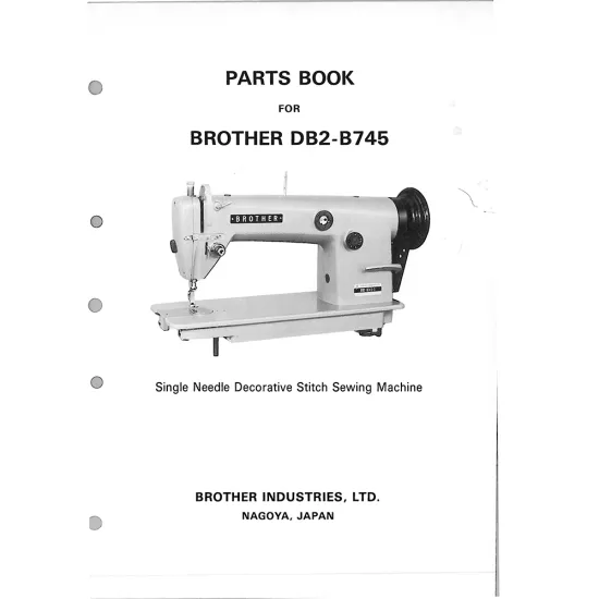 Manual tehnic pentru masina industriala de cusut Brother DB2-B745