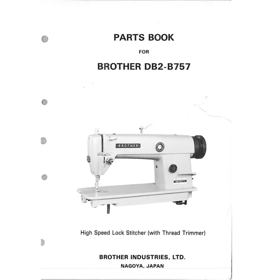 Manual tehnic pentru masina industriala de cusut Brother DB2-B757