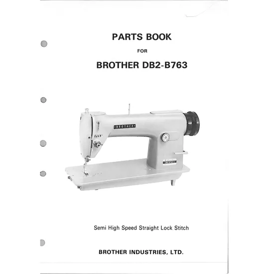Manual tehnic pentru masina industriala de cusut Brother DB2-B763
