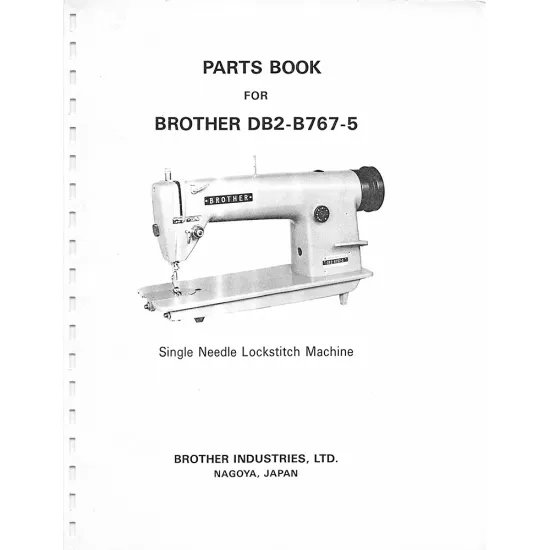 Manual tehnic pentru masina industriala de cusut Brother DB2-B767-5