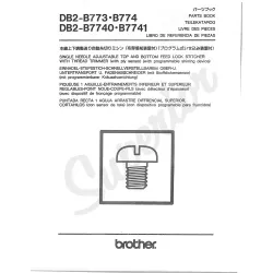 Manual tehnic pentru masina industriala de cusut Brother DB2-B773