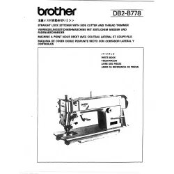 Manual tehnic pentru masina industriala de cusut Brother DB2-B778