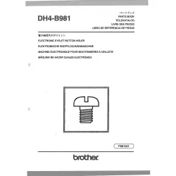 Manual tehnic pentru masina industriala de cusut Brother DH4-B981