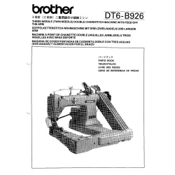 Manual tehnic pentru masina industriala de cusut Brother DT6-B926