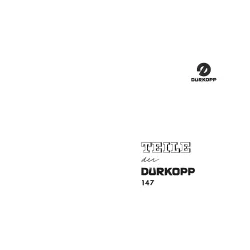 Manual tehnic pentru masina de cusut industriala Durkopp Adler 147