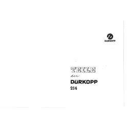 Manual tehnic pentru masina de cusut industriala Durkopp Adler 214