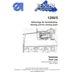Manual tehnic pentru masina de cusut industriala Durkopp Adler 1280-5