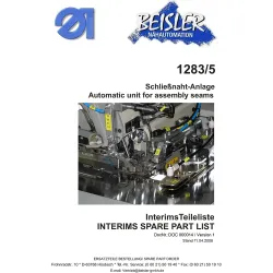 Manual tehnic pentru masina de cusut industriala Durkopp Adler 1283-5