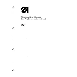 Manual tehnic pentru masina de cusut industriala Durkopp Adler 250