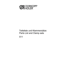 Manual tehnic pentru masina de cusut industriala Durkopp Adler 511