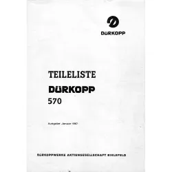 Manual tehnic pentru masina de cusut industriala Durkopp Adler 570