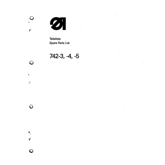 Manual tehnic pentru masina de cusut industriala Durkopp Adler 742-5