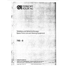 Manual tehnic pentru masina de cusut industriala Durkopp Adler 745-8