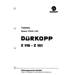 Manual tehnic pentru masina de cusut industriala Durkopp Adler Z110