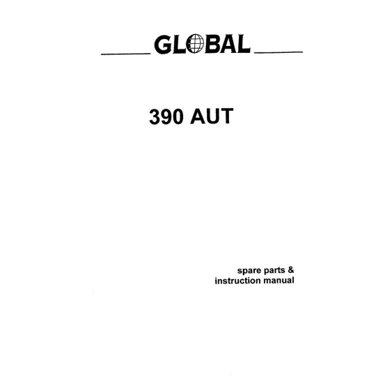 Manual tehnic pentru masina de cusut industriala Global 390-AUT