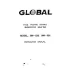 Manual tehnic pentru masina de cusut industriala Global BM-252