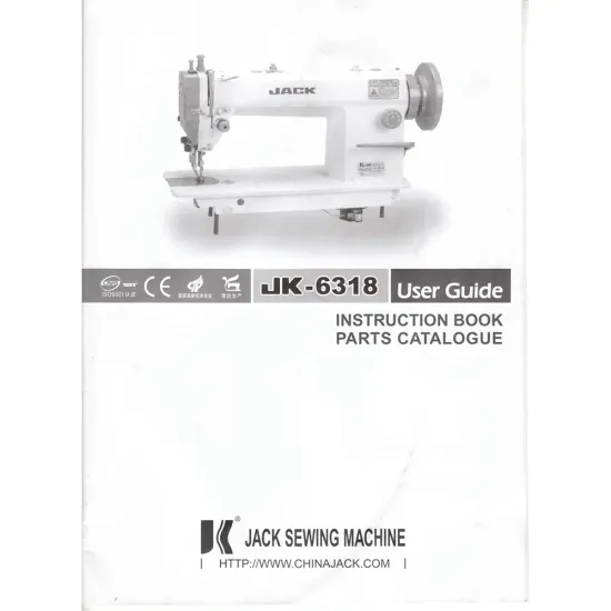 Manual tehnic pentru masina de cusut industriala Jack JK-6318