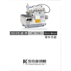 Manual tehnic pentru masina industriala de surfilat Jack JK-798DI